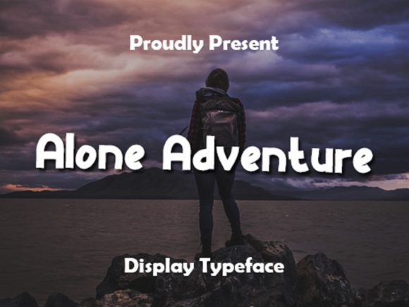 Alone Adventure: A Playful Display Font for Digital Brands