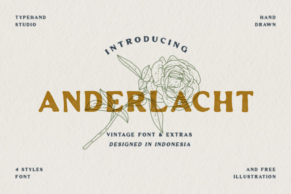 Anderlacht: A Vintage Display Font That Elevates Real Small Business Branding