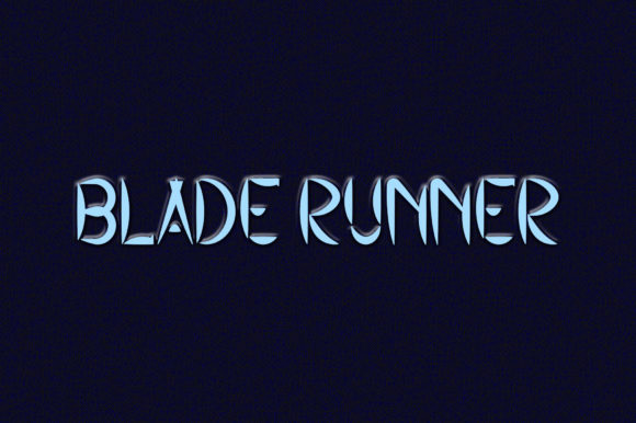 Blade Runner: A Creepy-Cool Display Font for Handmade Labels & Printables