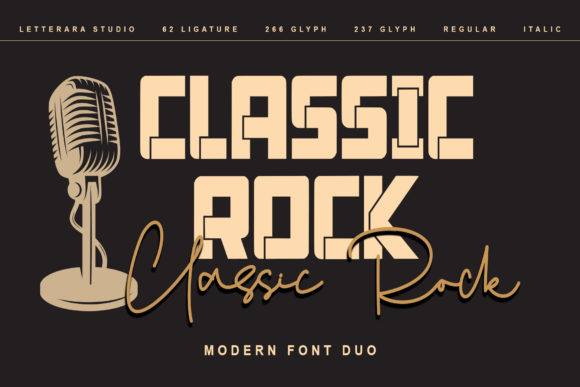 Classic Rock Font: Bold, Cool & Perfect for Small Business Branding