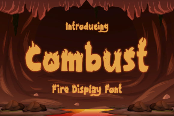 Combust: A Fire-Themed Display Font That Ignites Digital Headlines
