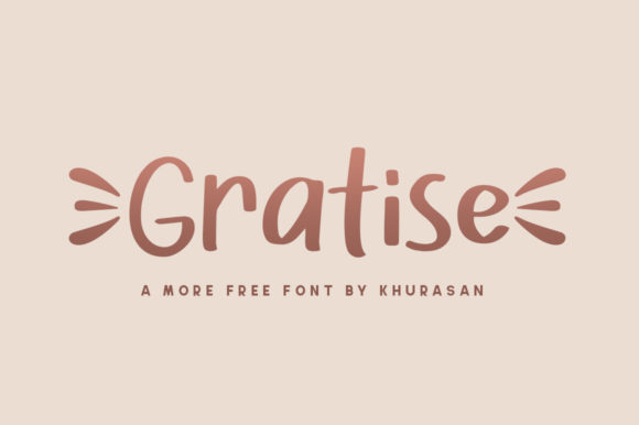 Gratise: A Modern Display Font for Campaign Headlines