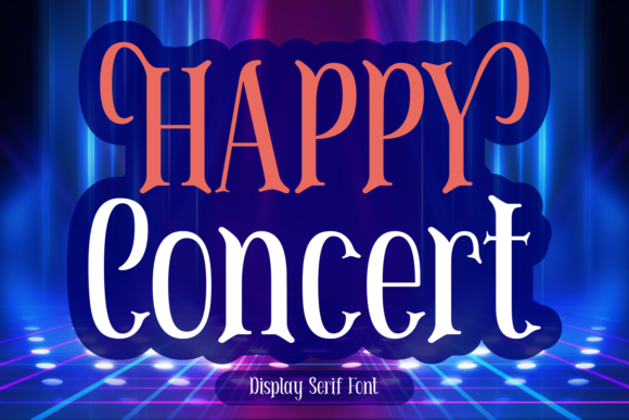Happy Concert Font: A Friendly, Professional Display Typeface for Small Businesses