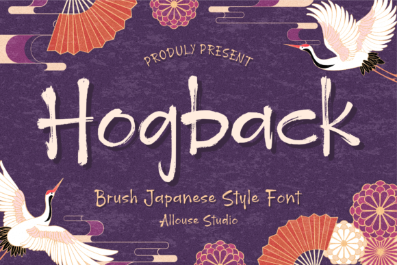 Hogback: A Brushed Display Font That Feels Like Urban Energy