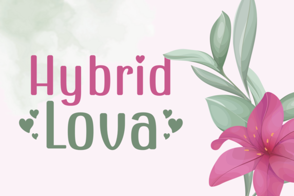 Hybrid Lova: A Display Font That Makes Your Promo Pop