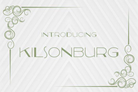 Kilsonburg: A Bold, Art Deco Display Font for Real Branding