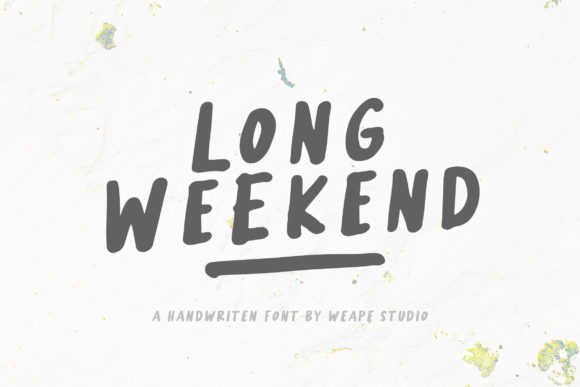 Long Weekend: A Friendly Display Font for Modern Web Design