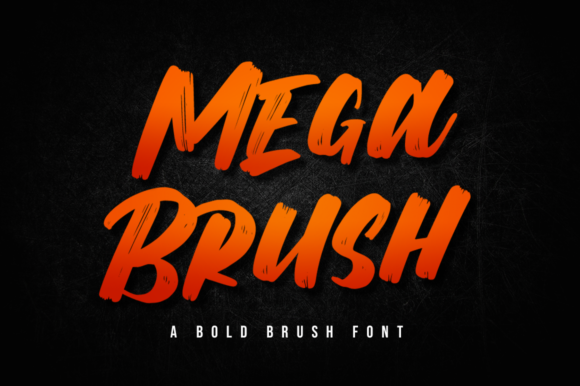 Mega Brush: A Display Font That Makes Your Headlines Pop