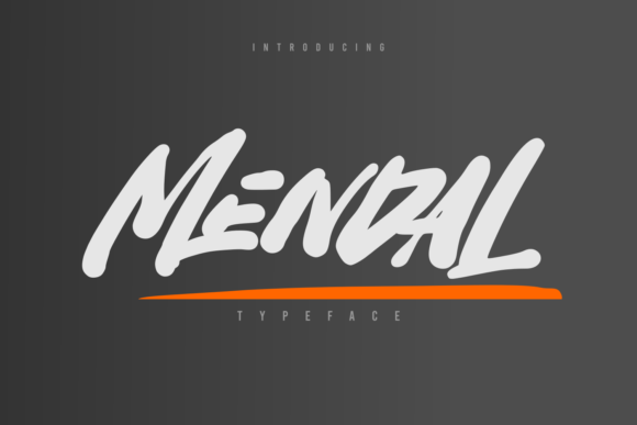 Mendal: A Street-Art Display Font That Pops on the Web
