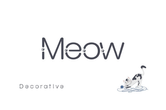 Meow Font: A Playful, Polished Decorative Typeface for Pet Brands & Creative Businesses
