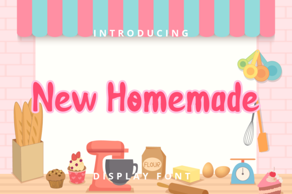 New Homemade Display Font for Handmade Charm