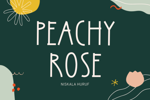 Peachy Rose: A Tall, Elegant Display Font for Digital Branding