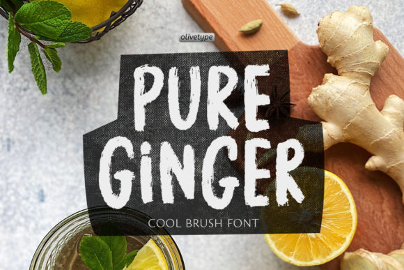 Pure Ginger: A Brush-Textured Display Font for Digital Branding