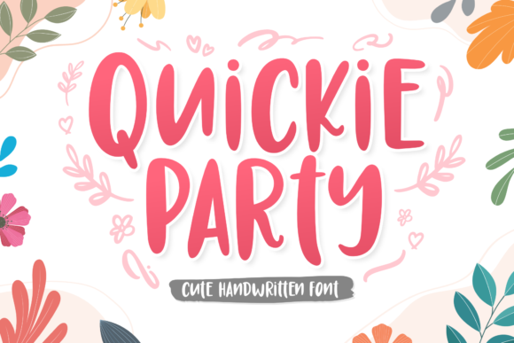 Quickie Party: A Whimsical Display Font That Feels Like a Warm Hug