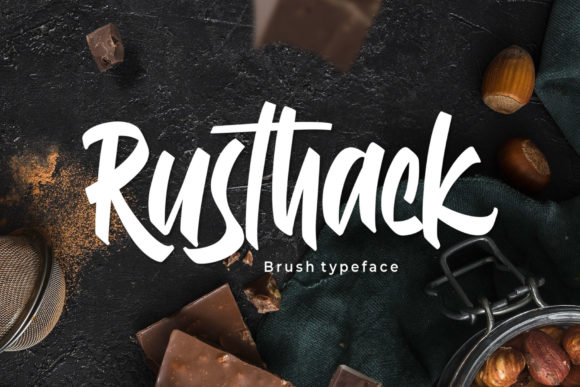 Rusthack Display Font for Handmade & Printable Creations