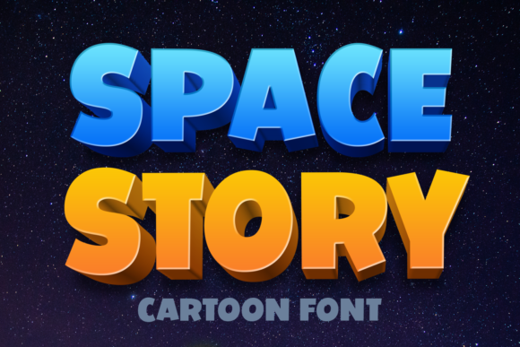 Space Story: A Playful Display Typeface for Joyful Editorial Moments