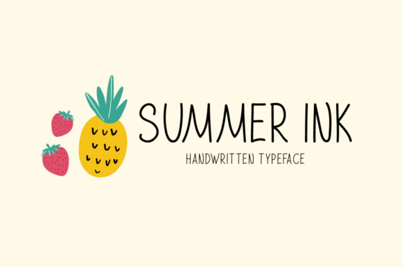 Summer Ink: A Joyful Display Font for Digital Branding