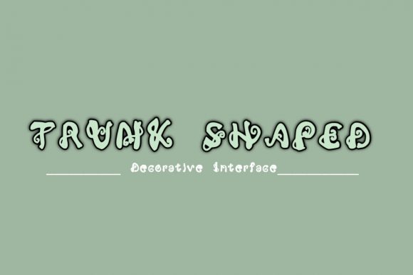 Trunk Shaped: A Playful Display Font for Distinctive Web Headlines